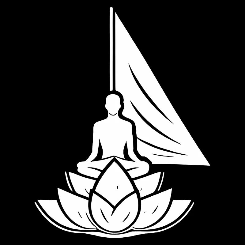 Meditation Segelboot Lotus Innerer Frieden