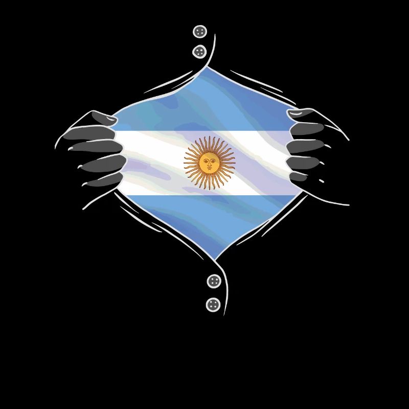 Le drapeau argentin fier