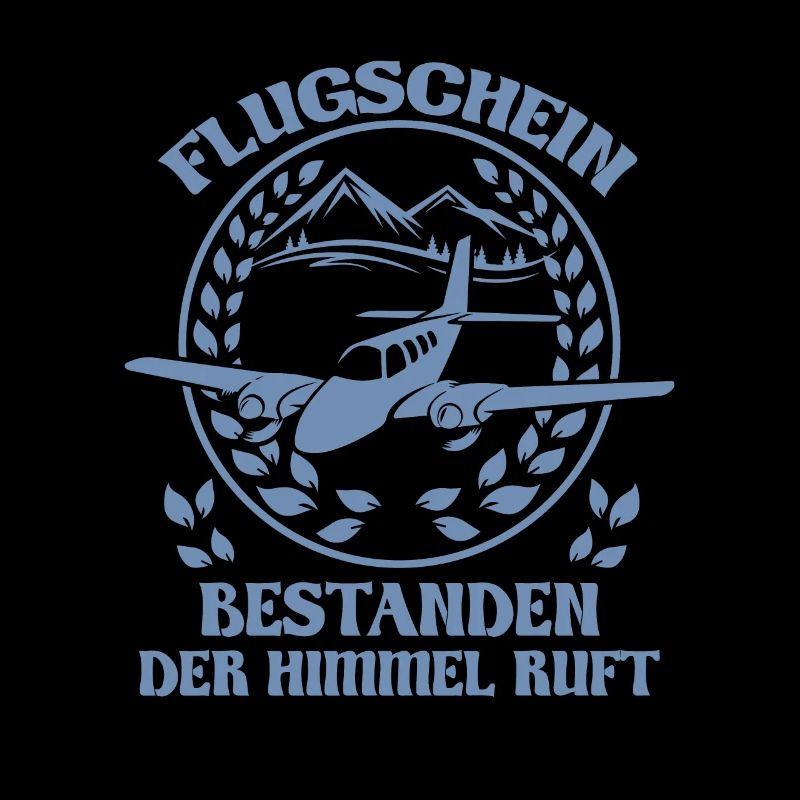 Flugschein bestanden der Himmel ruft