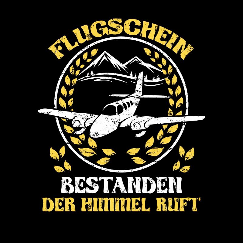 Flugschein bestanden der Himmel ruft