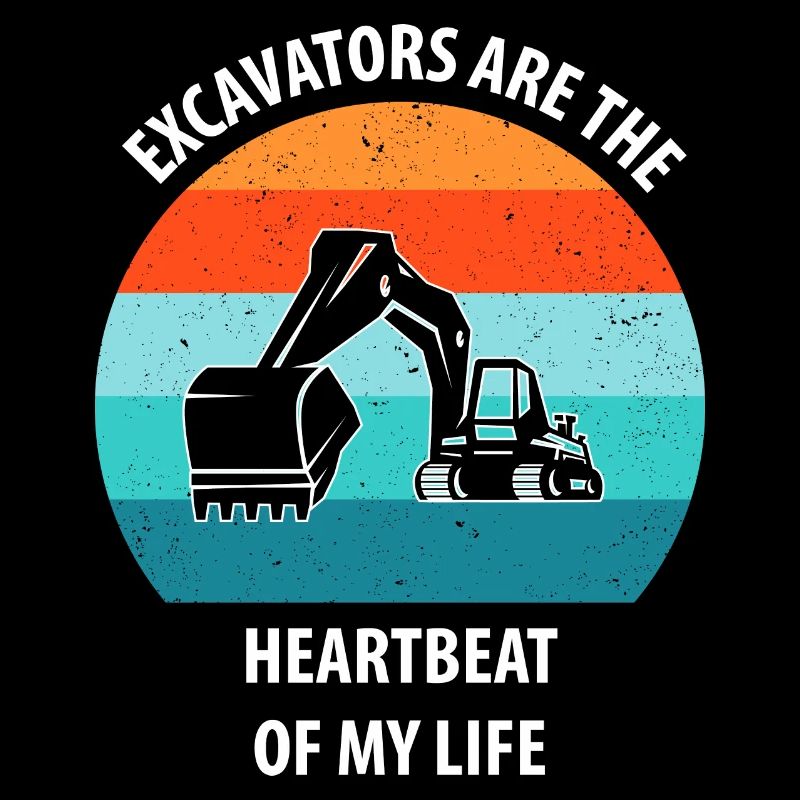 Bagger Baggerfahrer Baggerwagen