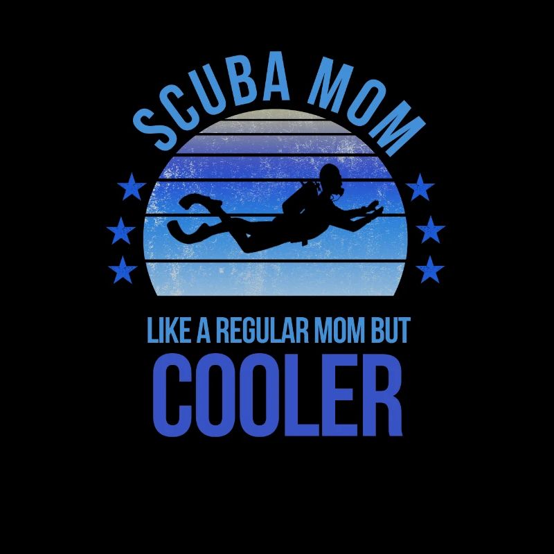 Scuba Mom Diving Diver Muttertag Geburtstag Lustig