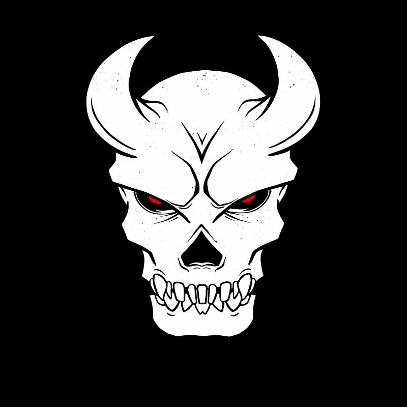 Devil Skull Skull Satan Horns