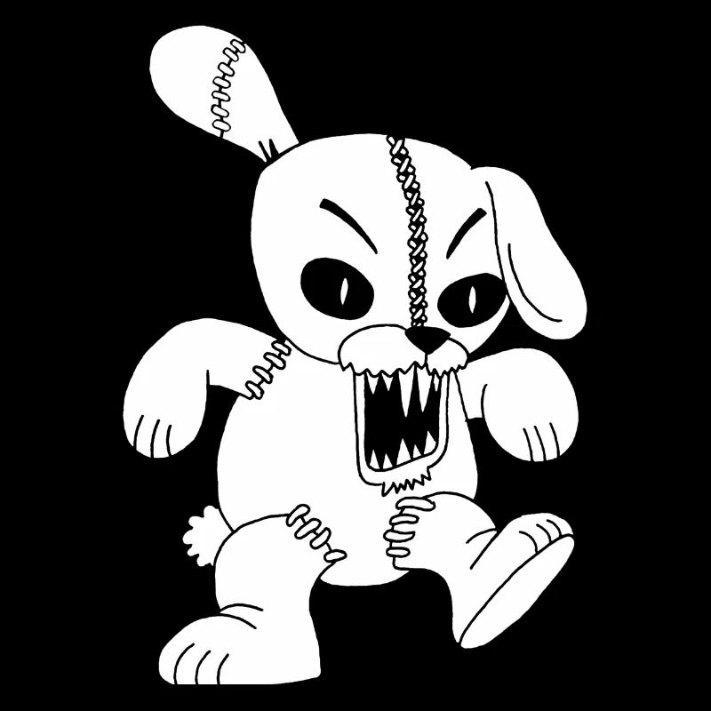 Lapin blanc monstrueux