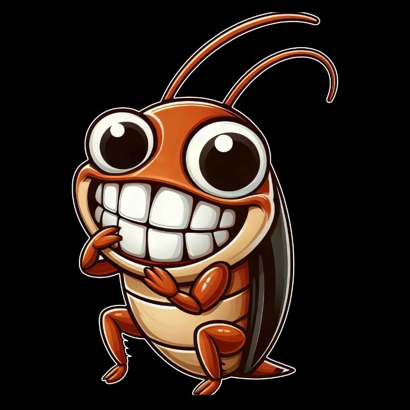 Mignon cafard cafard dessin animé bande dessinée