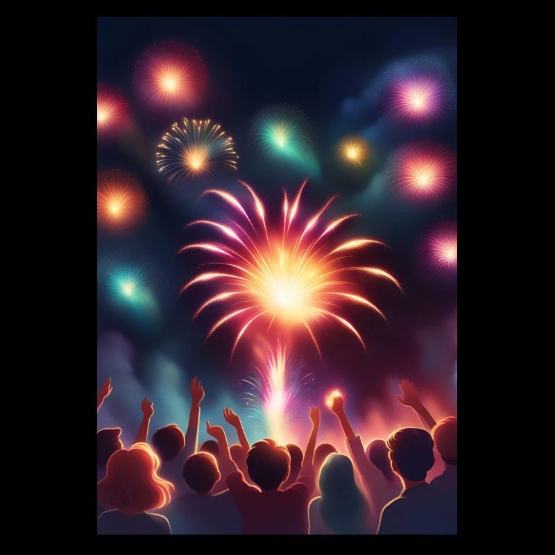 Stunning fire works show