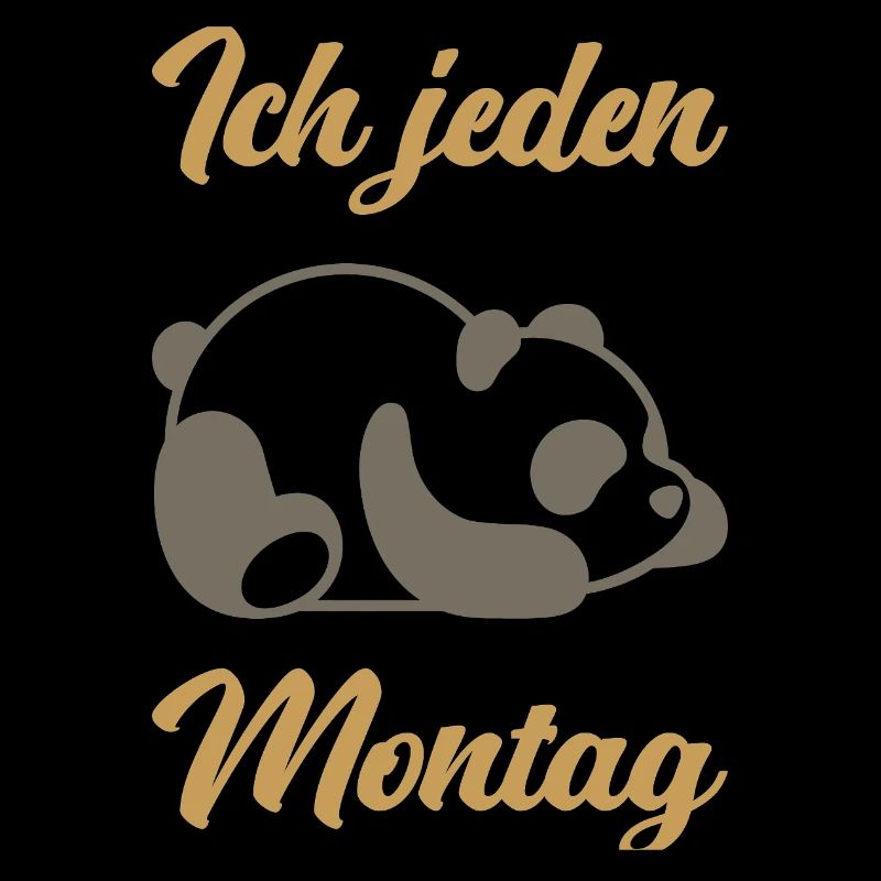Lustig Panda Pandabär Spruch Geschenk Geschenkidee