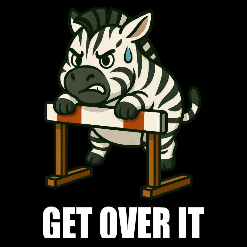 Zebra Hurdle Motivation Dire Surmonter