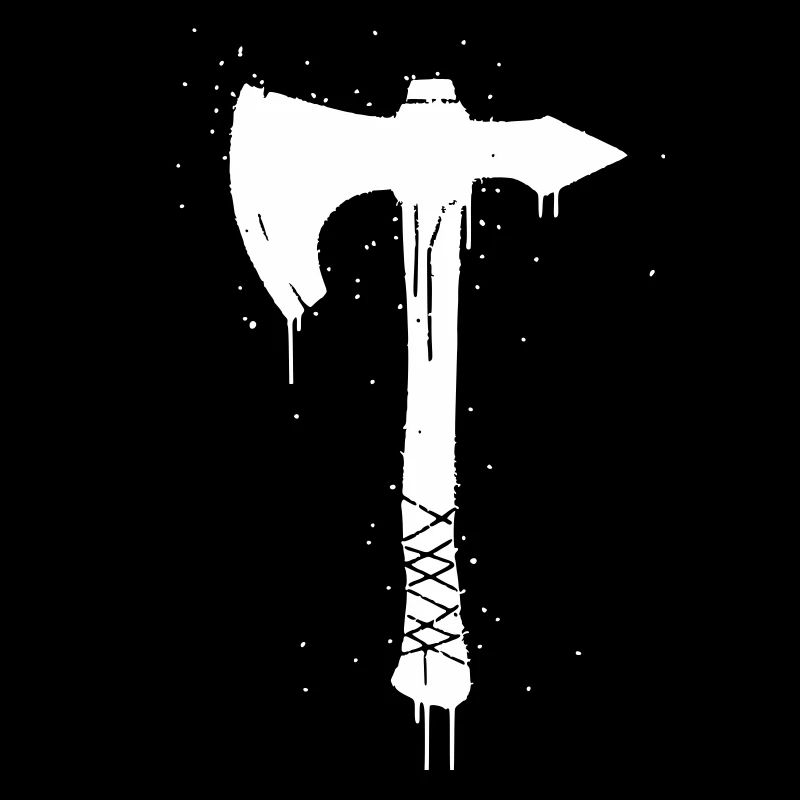 Viking Axe Graffiti Weapon Vector