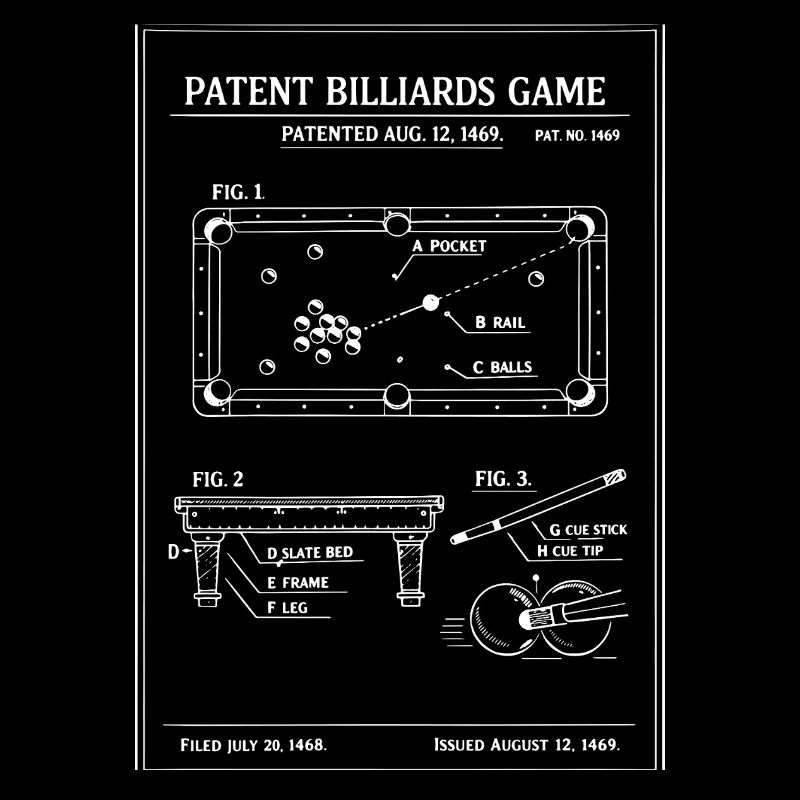 Plan du billard breveté