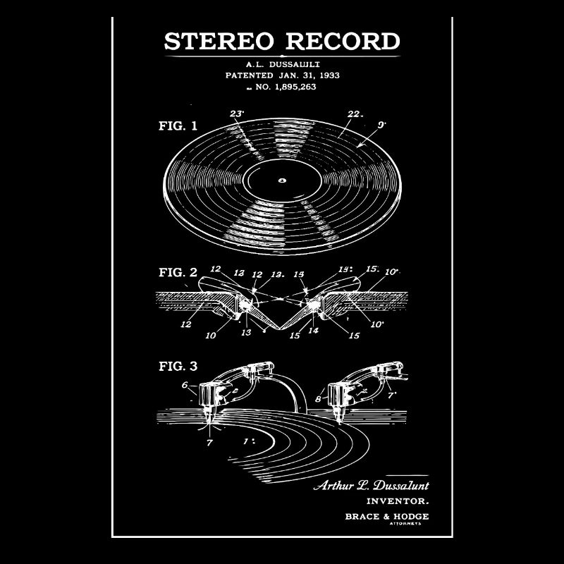 Schéma stéréo vinyle vintage