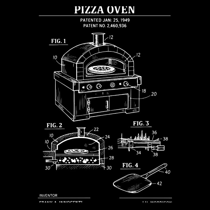 Plan de brevet pour four à pizza