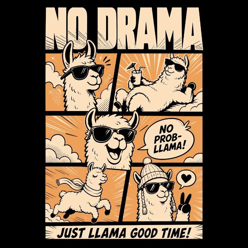 No Drama Llama Sunshine Comic