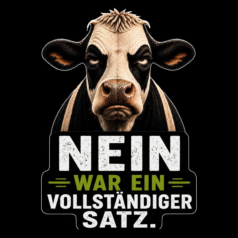 Nein war ein vollständiger Satz Kuh Spruch