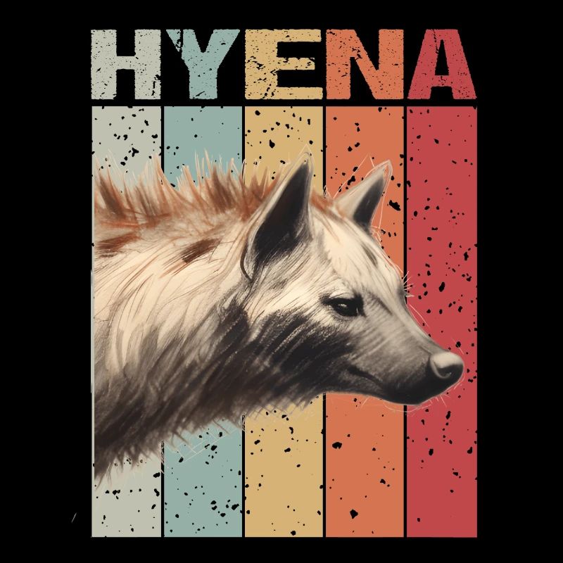 Hyène Head Style rétro