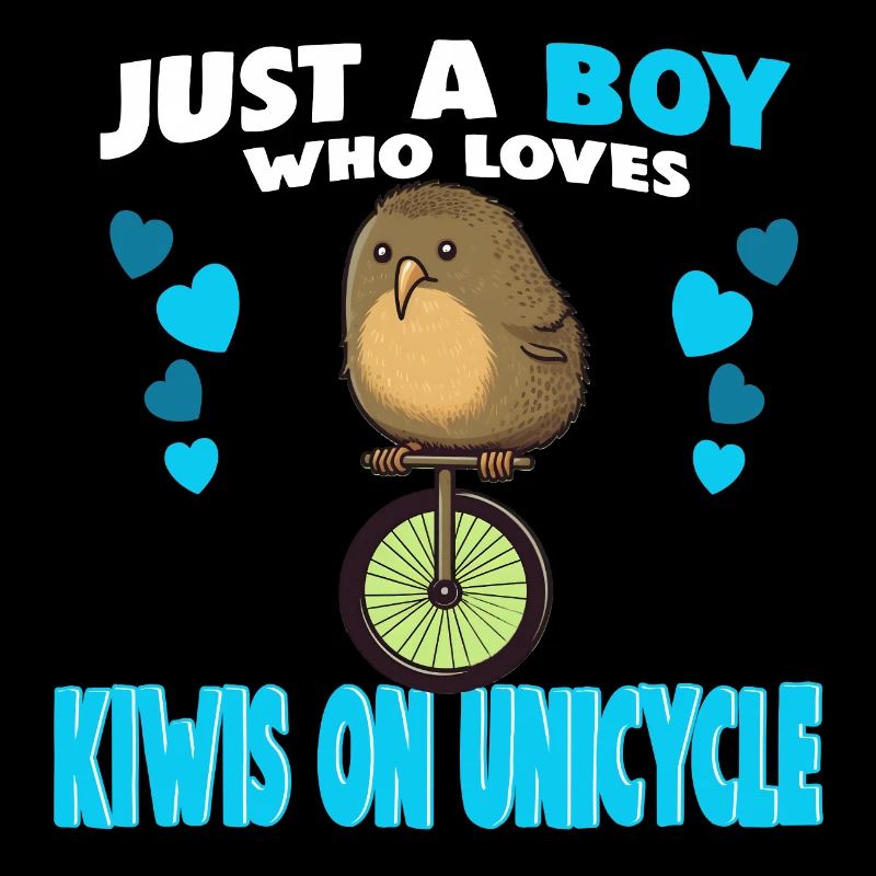 Just a Boy who Loves Kiwis on unicycle