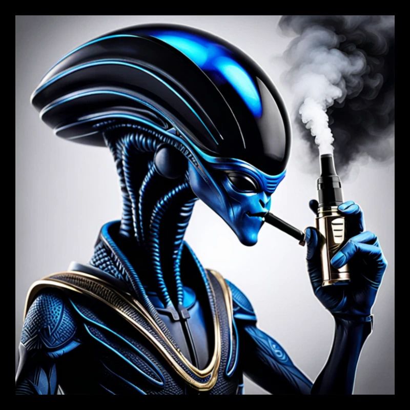 Blauer Droid Dampfer Vibe