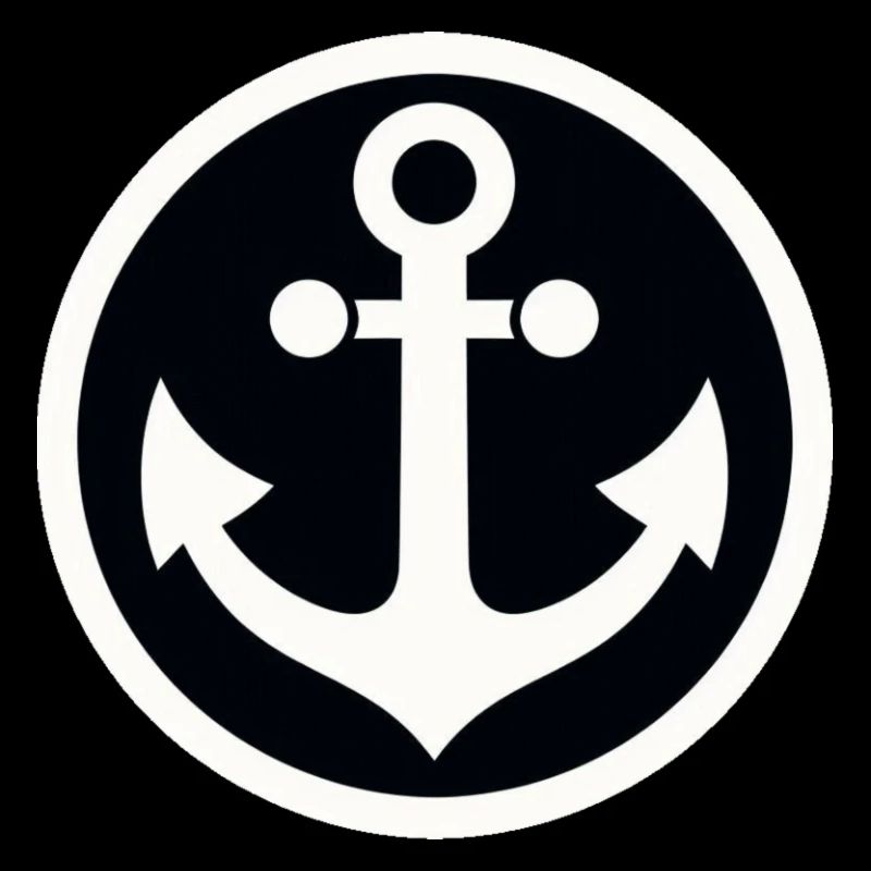 Anchor in a circle