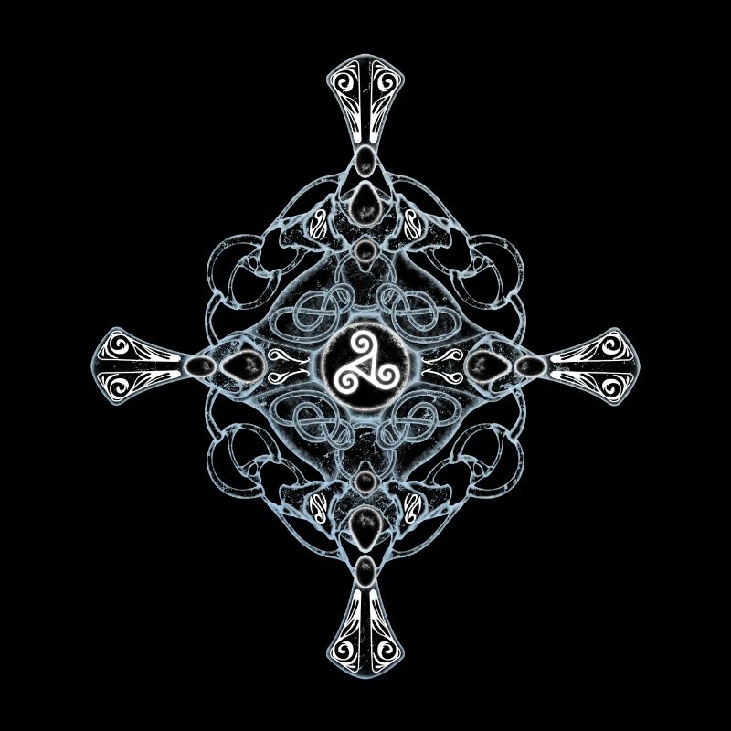 Keltisches Kreuz mit Triskele