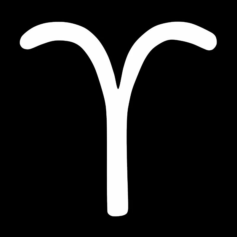 Astrologisches Symbol Aries, Widder
