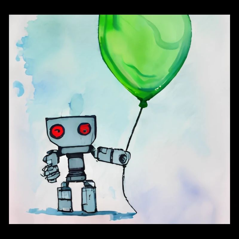 Robot with balloon