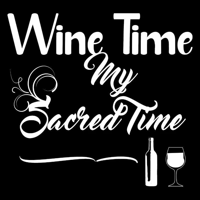 WINETime Design for Black T-chirts