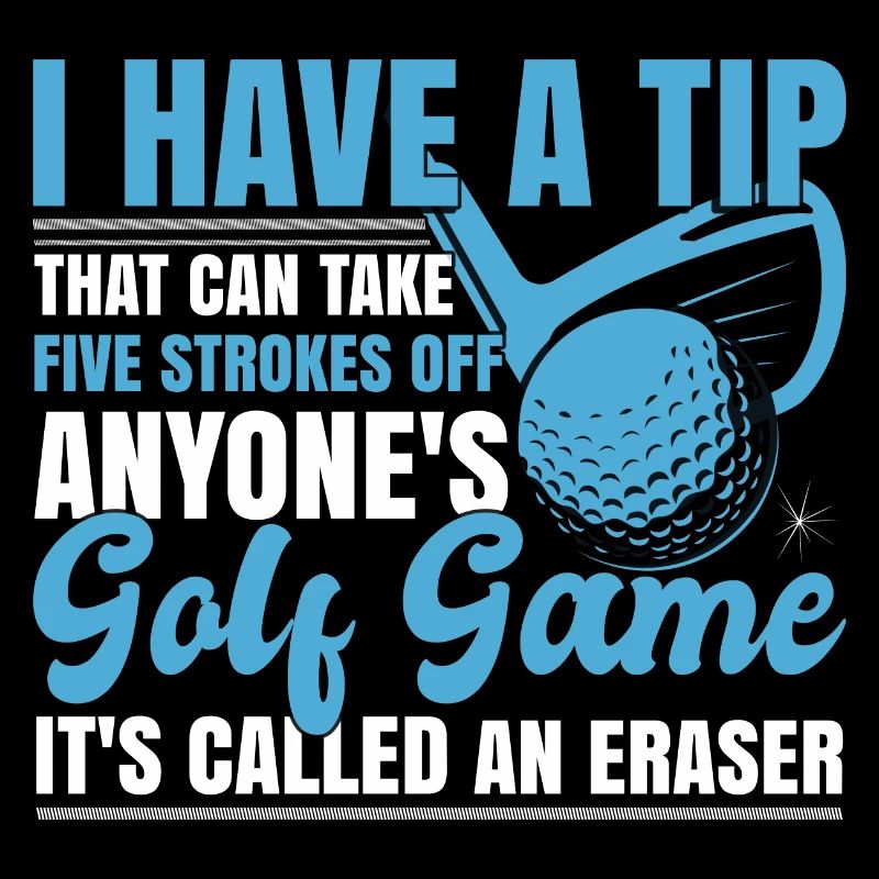 Jeu de golf amusant golfeur