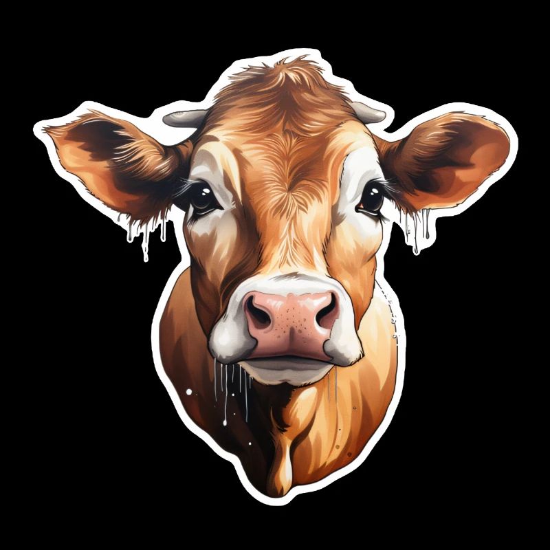 Cow's Head Charm: Rural Chic