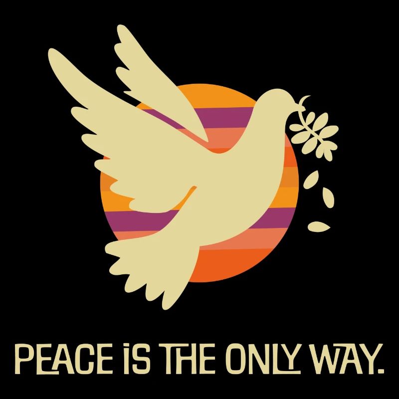 friedenstaube herbstfarben statement frieden 2