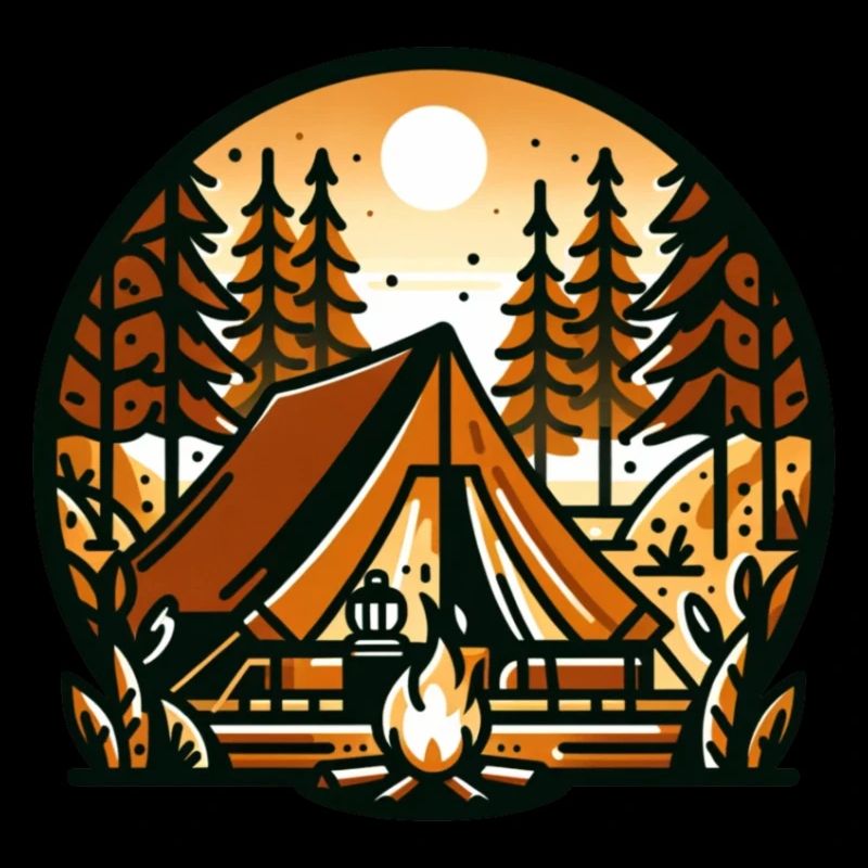 Camping en forêt