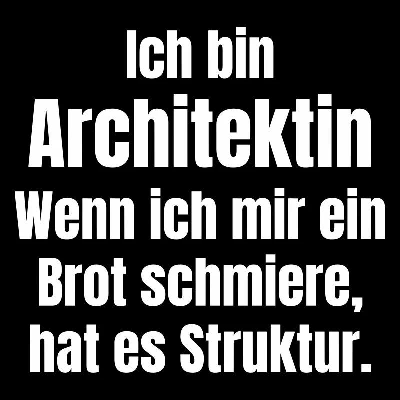 Architect smears bread with structure