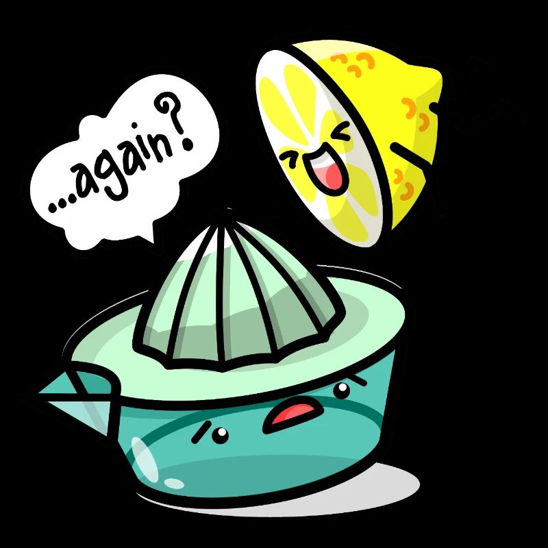 Kawaii Lemon and Lemon Squeezer