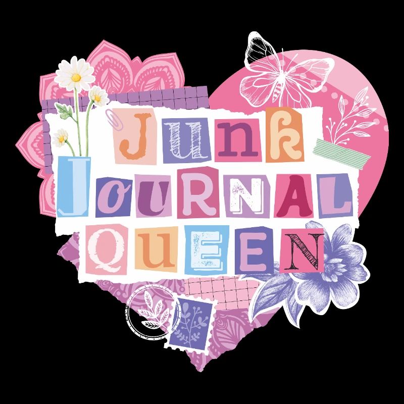 Junk Journal Queen – Herz Collage