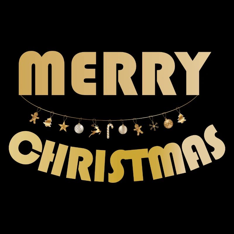 Guirlande lumineuse dorée de Joyeux Noël