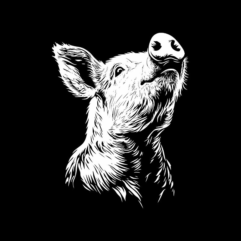 Süßes Schwein Silhouette