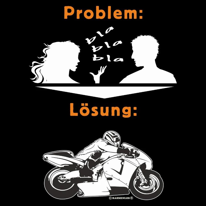 MD - Biker Shirt - Problem Frau BLA BLA BLA -