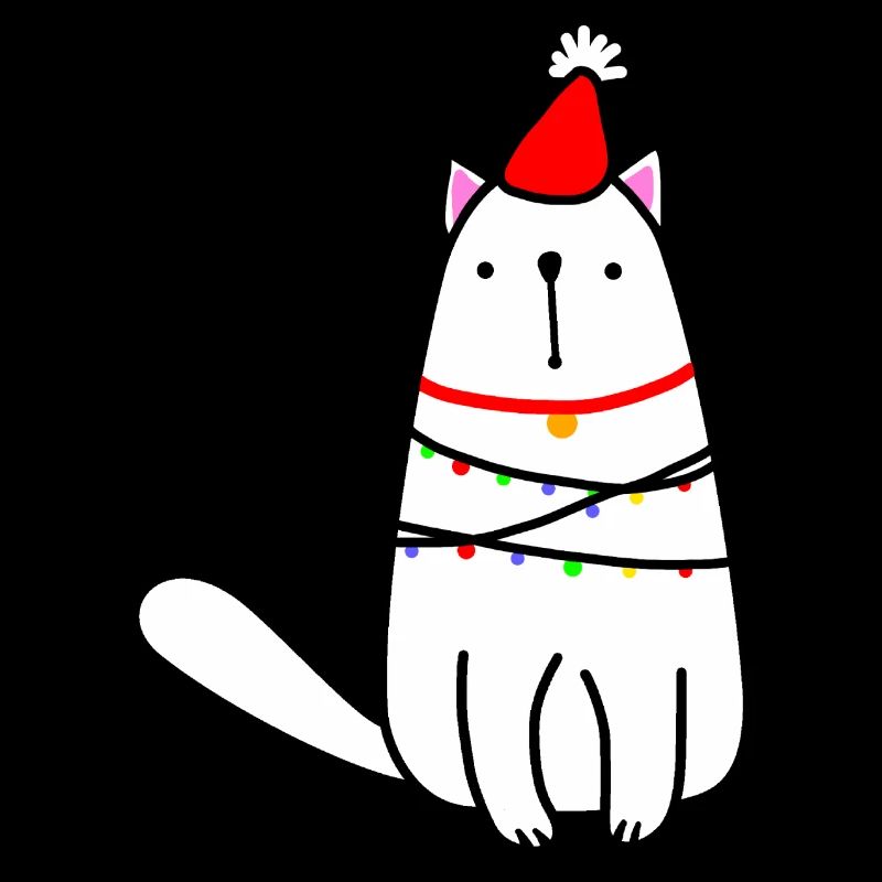 Cat Christmas Innocent