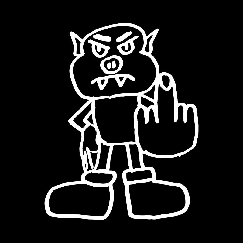 Pig Man Funny Pig Design