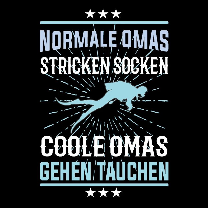 Coole Omas gehen Tauchen Design