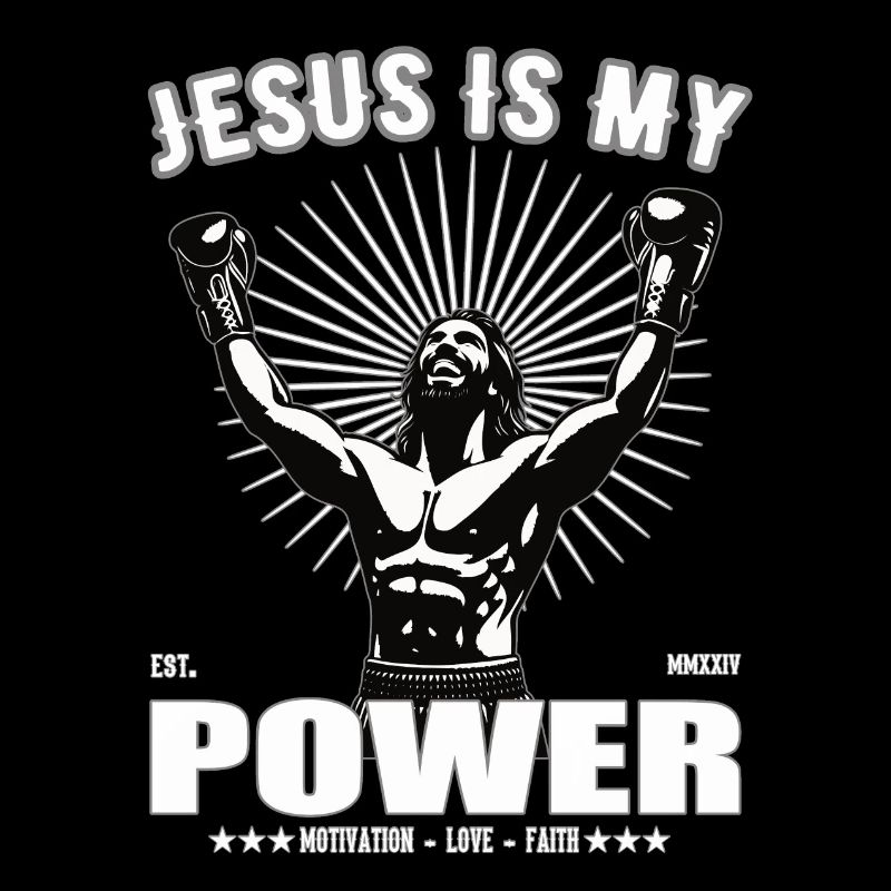 Jesus is my Power - Boxing Design