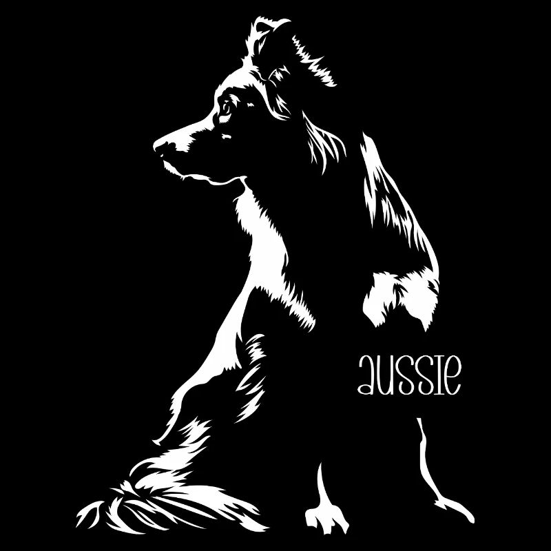 Aussie Silhouette Australian Shepherd Wilsigns