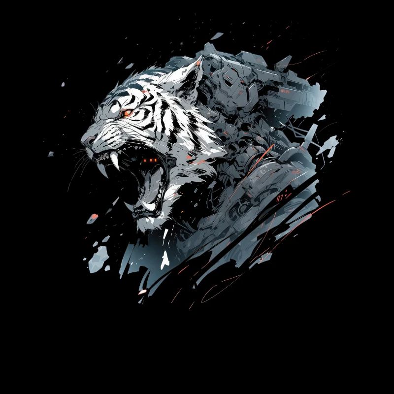 Mecha Animal Tiger Wolf Fox Dino Bear Cyborg