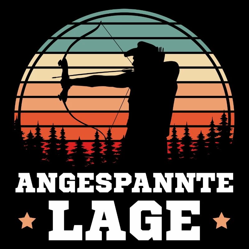 Bogenschießen Angespannte Lage Bogenschütze