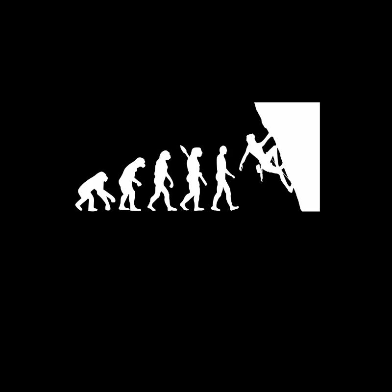 Evolution Bergsteigen Bergsteiger