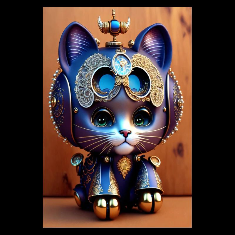Cute Clockwork Baby Cat Android