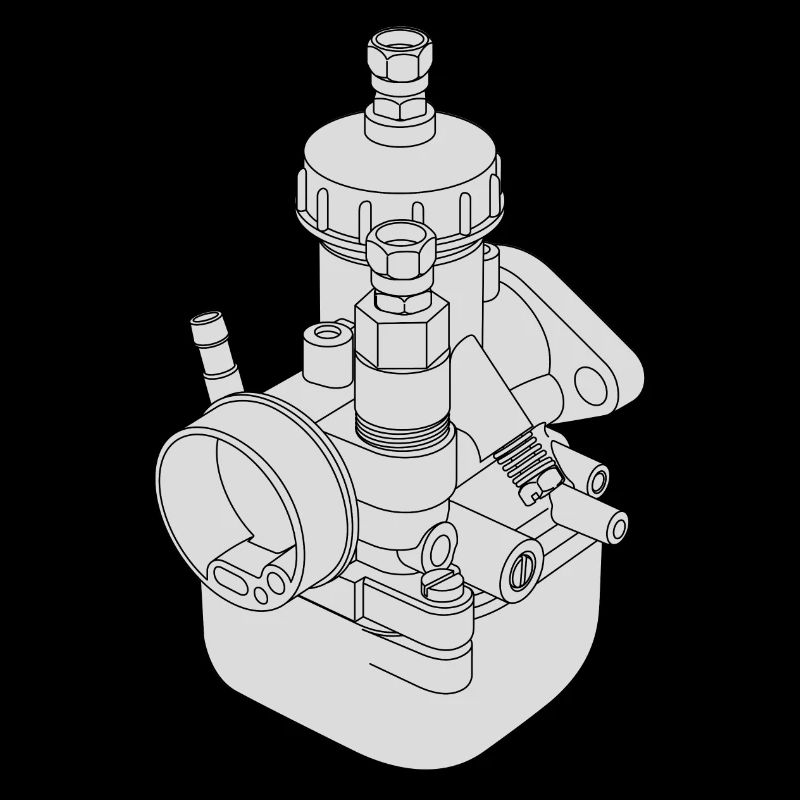 Moped carburettor (+ optional your text)