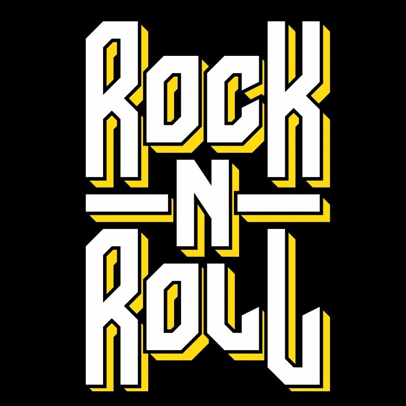 Conception typographique rock and roll audacieuse