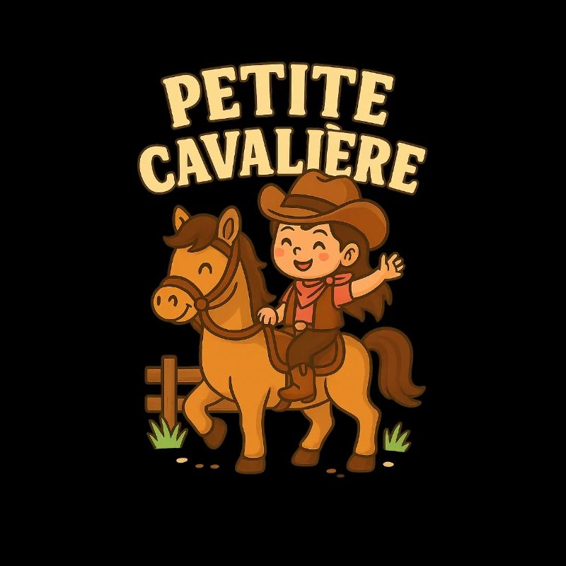Petite cavalière mignonne