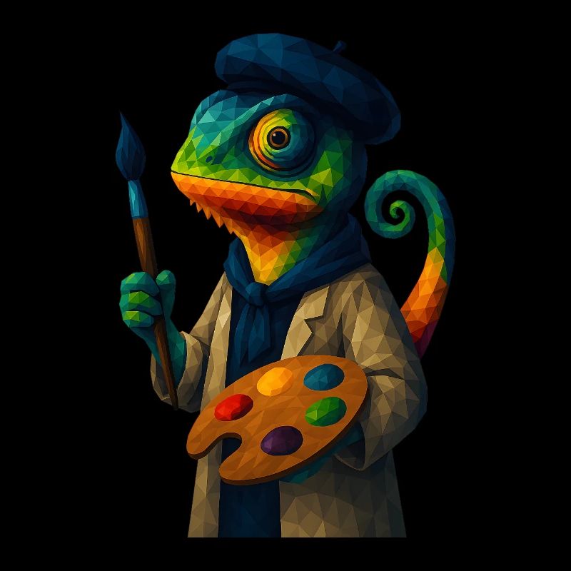 WPAP Style Animals - Chameleon Painter Color Palette