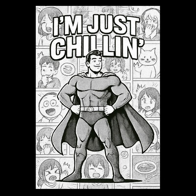 "Manga Hero: Just Chillin'"
